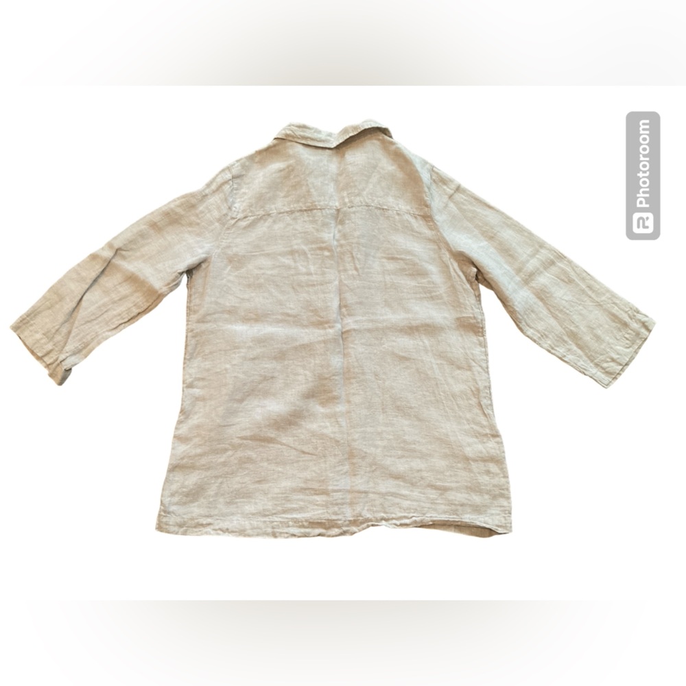 Tahari 100% Linen Pullover Tunic. Size Medium. - Picture 9 of 10
